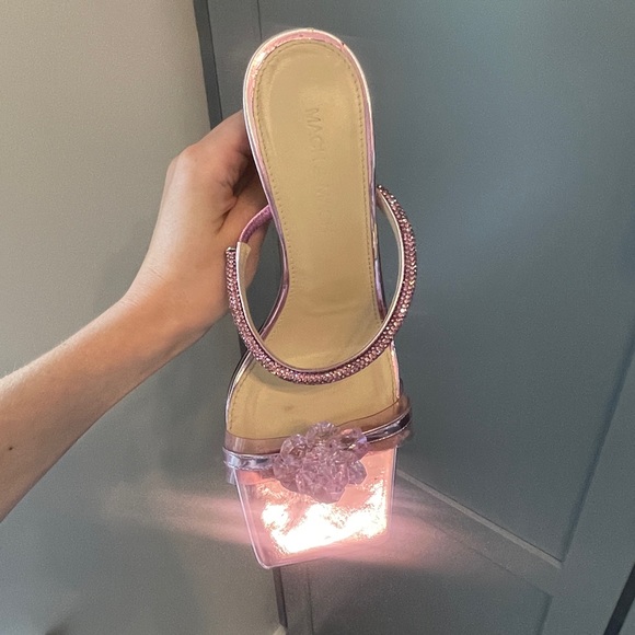 Mach & Mach Authentic Crystal Flower Slide Sandal (Women) - Picture 4 of 14